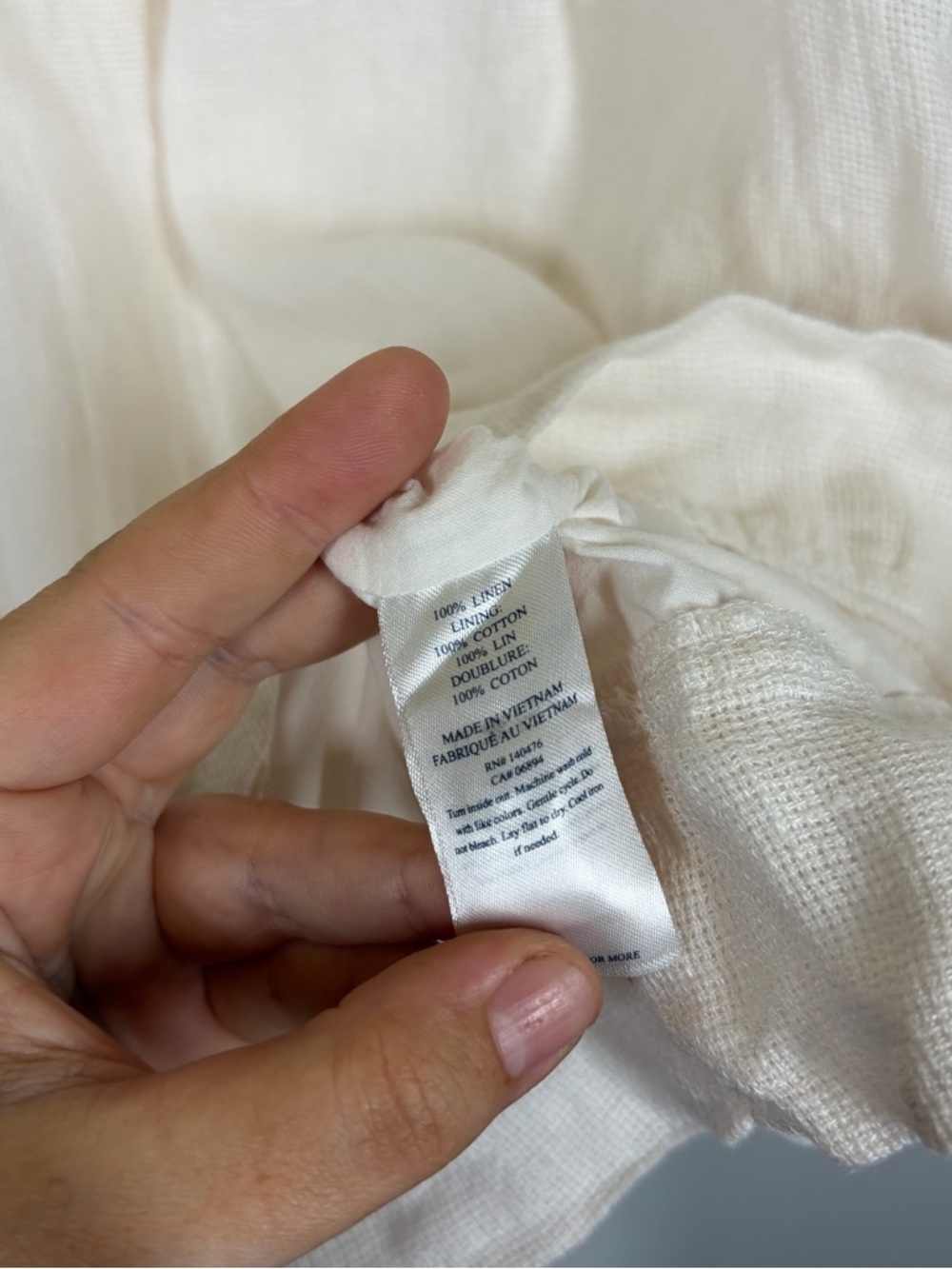 Faherty 100% Linen Gemina Dress Size Small - Picture 11 of 11